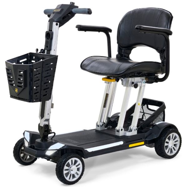 Golden Technologies Buzzaround Carry On Folding Mobility Scooter GB120 Crisp White Color View