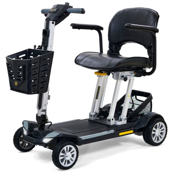 Golden Technologies Buzzaround Carry On Folding Mobility Scooter GB120 Stone Grey Color View