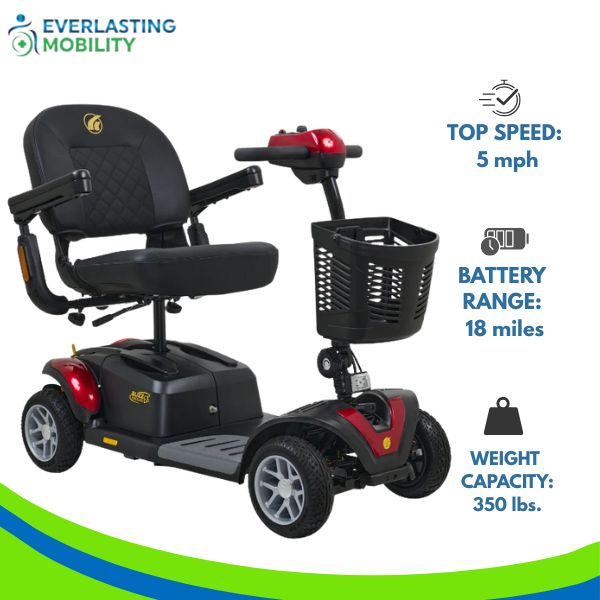 Golden Technologies Buzzaround EX Extreme 4-Wheel Mobility Scooter Features