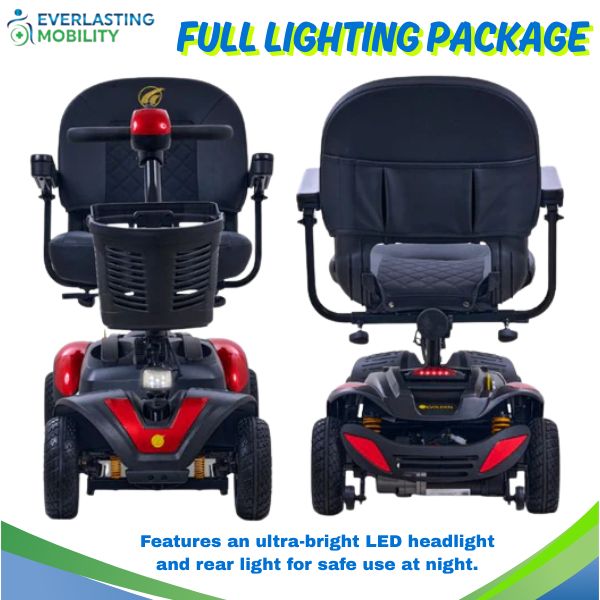 Golden Technologies Buzzaround EX Extreme 4-Wheel Mobility Scooter Full Lighting Package
