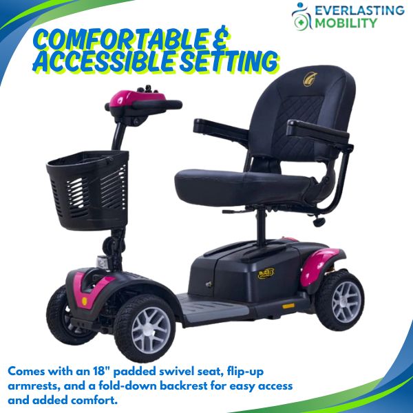 Golden Technologies Buzzaround EX Extreme 4-Wheel Mobility Scooter in Purple