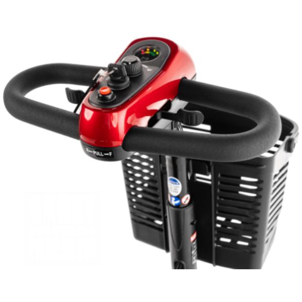 Golden Technologies Buzzaround Extreme 3-Wheel Mobility Scooter GB118 Control Panel and Delta Grip Angle View