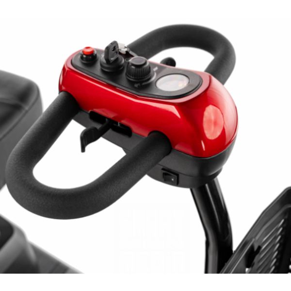 Golden Technologies Buzzaround Extreme 3-Wheel Mobility Scooter GB118 Control Panel and Delta Grip View