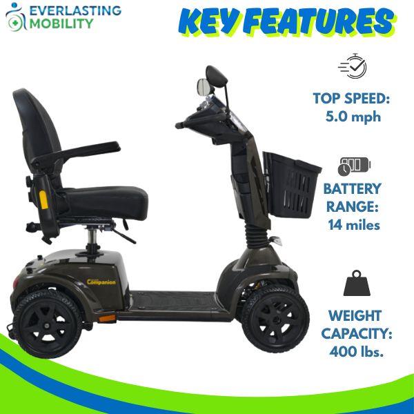 Golden Technologies Companion 4-Wheel Bariatric Scooter GC440 Key Features