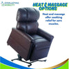 Golden Technologies MaxiComforter Zero Gravity Lift Chair Leather Upholstery