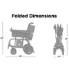 Helium Ultra Lightweight Power Wheelchair Folding Dimensions