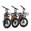 JUNTOS Foldable Step - Through Foldable Lightweight Electric Bike 3 different colors Caramel, Sunburst and red