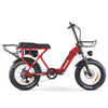 JUNTOS Foldable Step - Through Foldable Lightweight Electric Bike red right side view