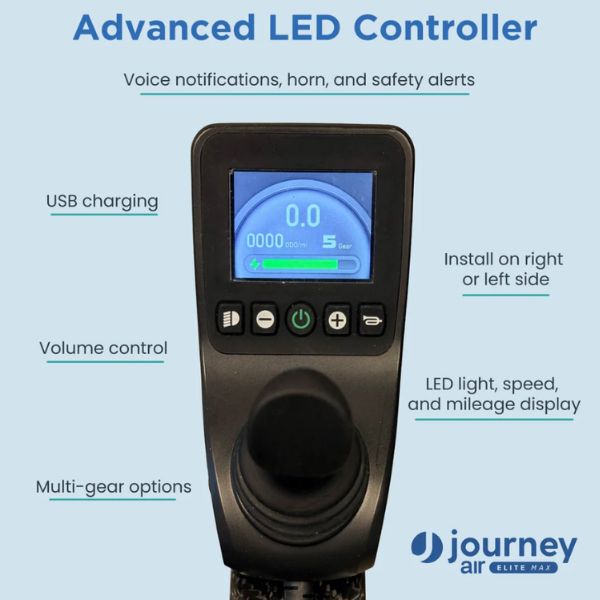 Journey Air Elite Max Lightweight Folding Electric Wheelchair LED Controller