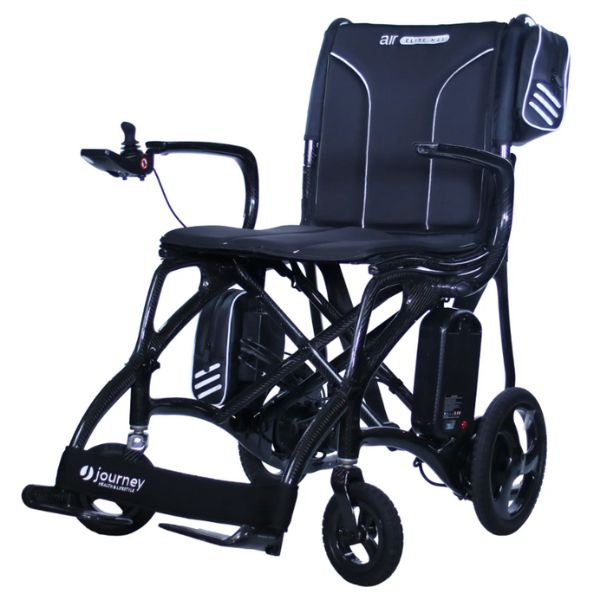 Journey Air Elite Max Lightweight Folding Electric Wheelchair Angle Left View