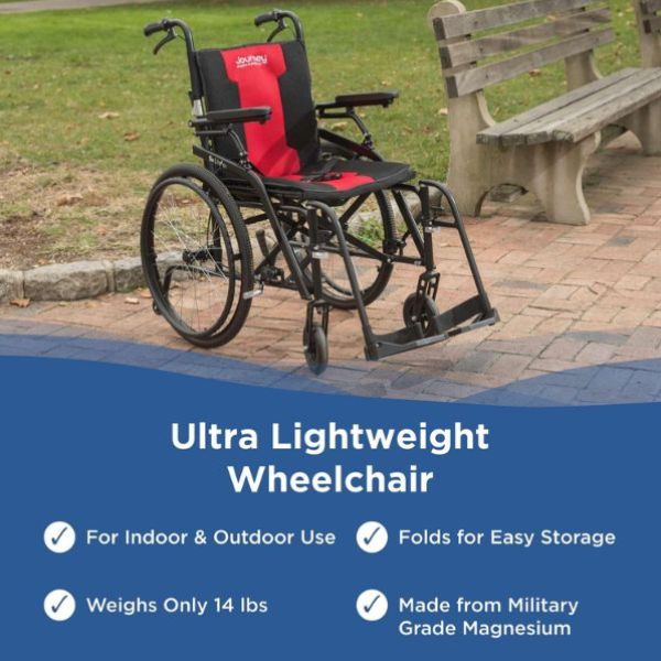Journey So Lite C2 Ultra Lightweight Wheelchair on a paved path with grass in the background