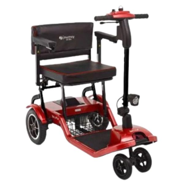 Journey So Lite™ Lightweight Folding Scooter Red Front-Right View