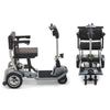 Journey So Lite™ Lightweight Folding Scooter in Gray color Right Side View &amp; Full Frontal View