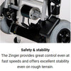 Journey Zinger Portable Folding Power Wheelchair Safety &amp; Stability Functionalities with description