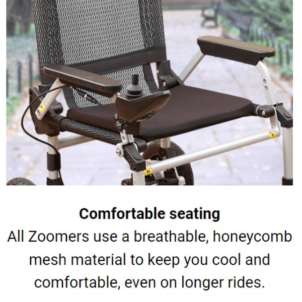 Journey Zoomer Chair Lightweight Folding Power Wheelchair