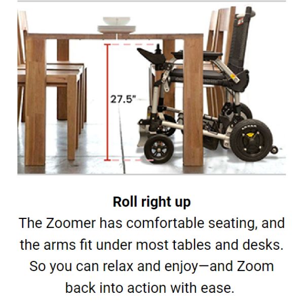 Journey Zoomer Chair Lightweight Folding Power Wheelchair