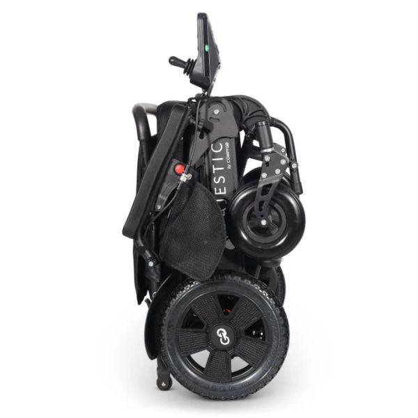 ComfyGo Majestic 440 HD Plus Remote Control Power Wheelchair in Folding Position