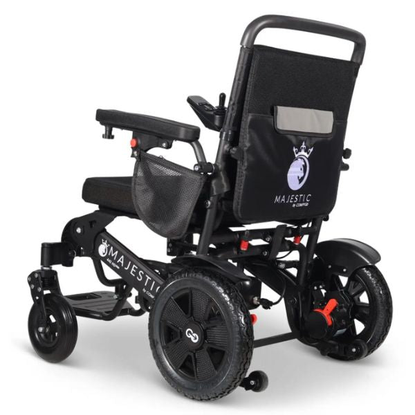ComfyGo Majestic 440 HD Plus Remote Control Power Wheelchair Left Rear View