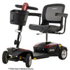 Pride Mobility Go Go Endurance Li Travel Mobility Scooter Garnet red
