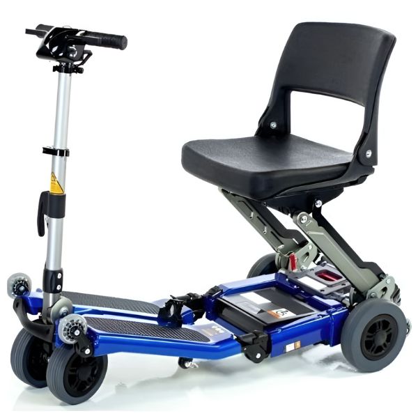 FreeRider USA Luggie Standard 4 Wheel Folding Scooter Blue Color