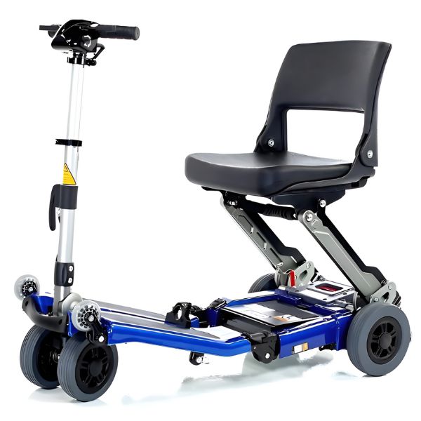 FreeRider USA Luggie Standard 4 Wheel Folding Scooter Blue Color View