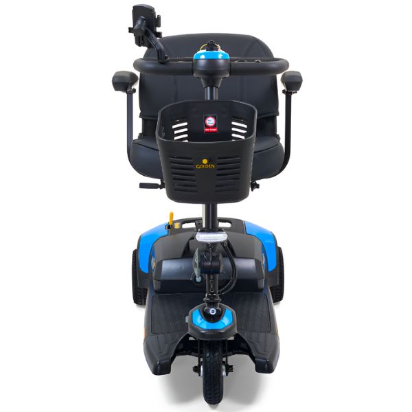 Golden Technologies Buzzaround XL 3-Wheel Mobility Scooter GB121B-STD Blue Color Front View