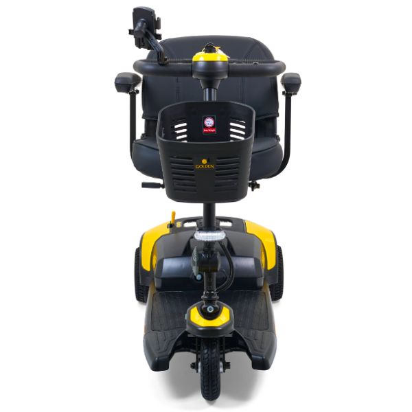 Golden Technologies Buzzaround XL 3-Wheel Mobility Scooter GB121B-STD Canary Yellow Front View