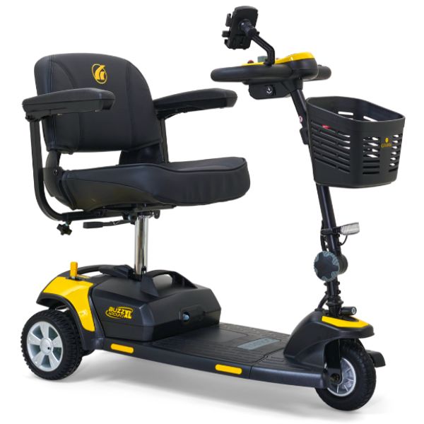 Golden Technologies Buzzaround XL 3-Wheel Mobility Scooter GB121B-STD Canary Yellow