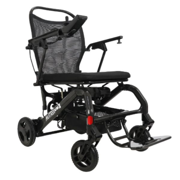Matrix Ultra 2 Carbon Fiber Folding Electric Wheelchair in Black