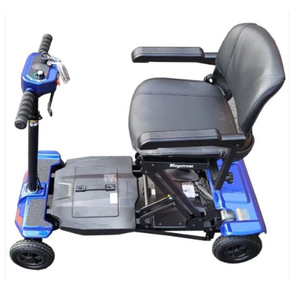Megatrone Automatic Folding 4 Wheel Mobility Scooter in Blue