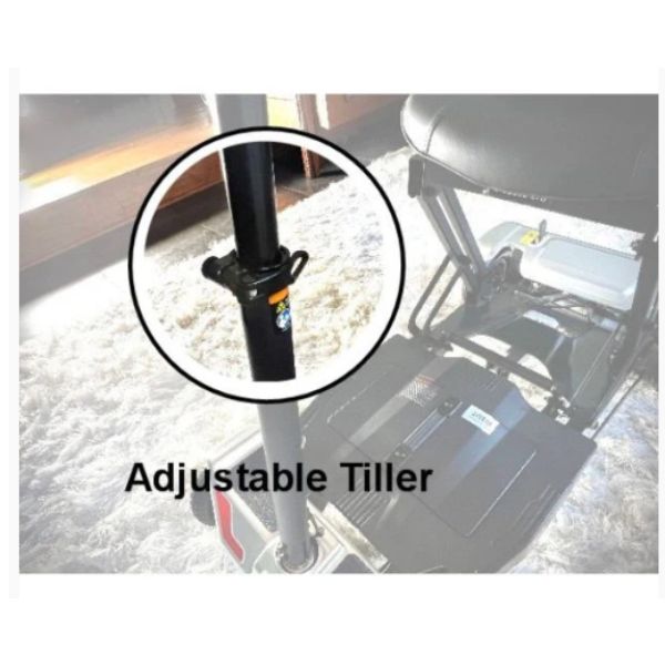 Megatrone Automatic Folding 4 Wheel Mobility Scooter Adjustable Tiller