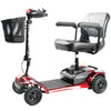 Merits S741A Roadster 4-Wheel Travel Mobility Scooter Red Color