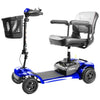 Merits S741A Roadster 4-Wheel Travel Mobility Scooter Blue Color