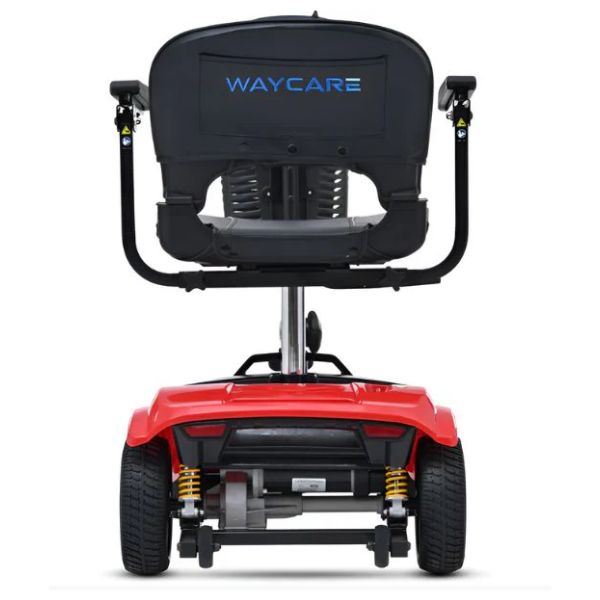 Metro Mobility Elite Portable Mobility Scooter Red Rear View
