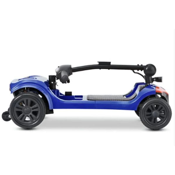 Metro Mobility Elite Portable Mobility Scooter Showing the Blue Frame
