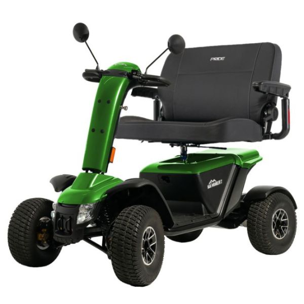 Pride Baja Wrangler 2 Wide Seat All-Terrain Mobility Scooter in Green