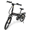 Go Bike Official ACFC Licensed FUTURO Foldable Lightweight Electric Bike Black Front Left View