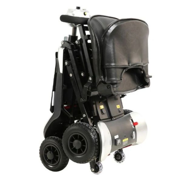 Optimus Automatic Folding Travel Scooter in Folding Position