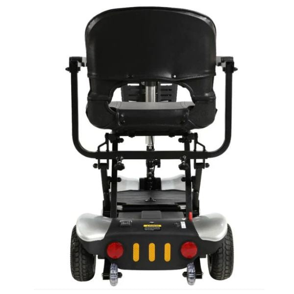 Optimus Automatic Folding Travel Scooter in Red Rear View