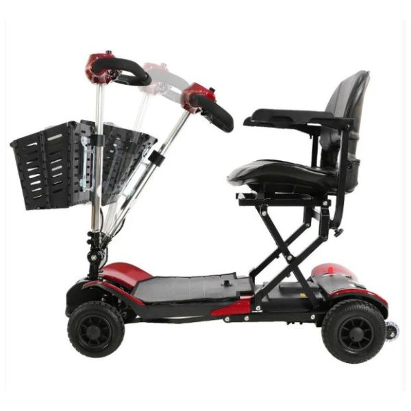 Optimus Automatic Folding Travel Scooter Showing the Adjustable Tiller