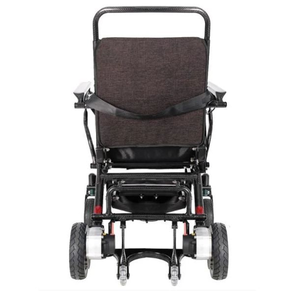 Pegasus Carbon Fiber Wheelchair in Black Rear View