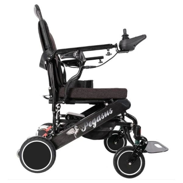 Pegasus Carbon Fiber Wheelchair in Black Right Side View