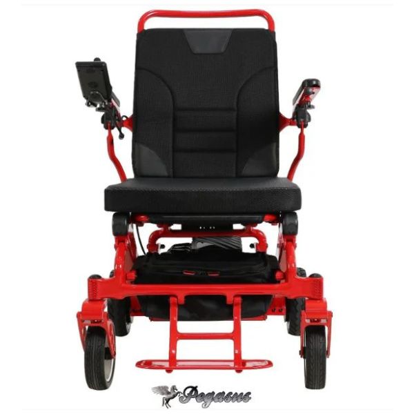 Pegasus Carbon Fiber Wheelchair in Red Front View