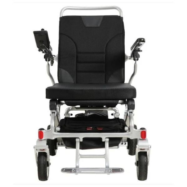 Pegasus Carbon Fiber Wheelchair in Silver Front View