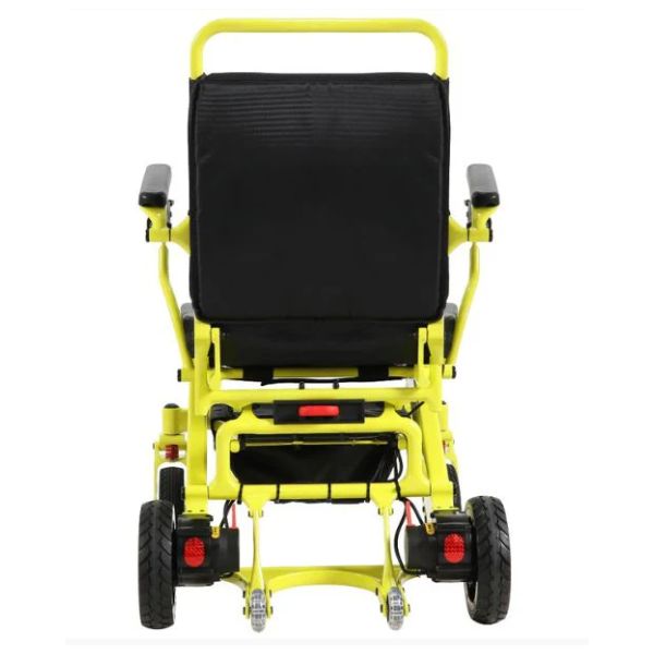 Pegasus Carbon Fiber Wheelchair in Yellow Rear View