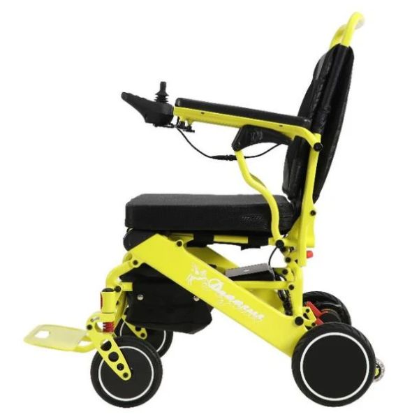 Pegasus Carbon Fiber Wheelchair in Yellow Left Side View