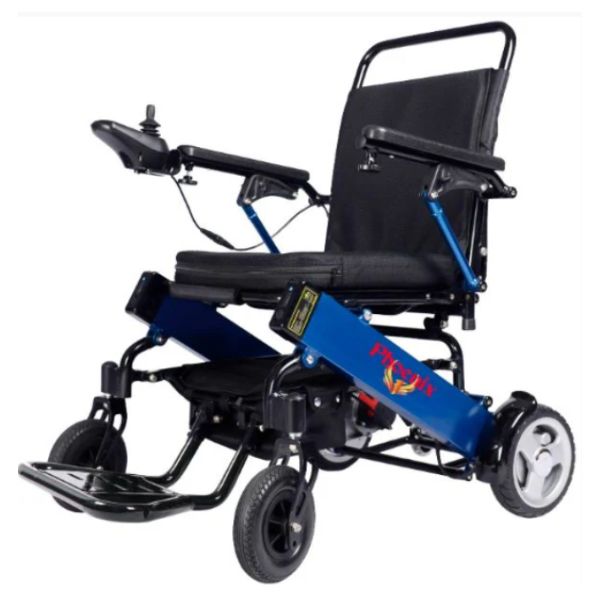 Phoenix Portable Power Wheelchair in Blue