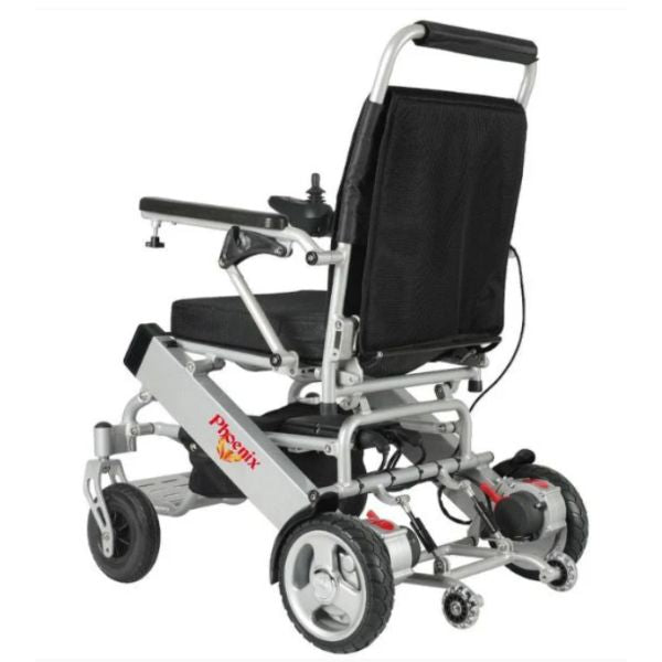 Phoenix Portable Power Wheelchair in Left Angle View