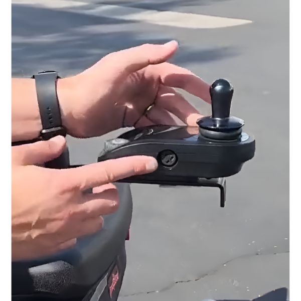 FreeRider Luggie Chair Foldable Power Chair Charging Port For the Battery