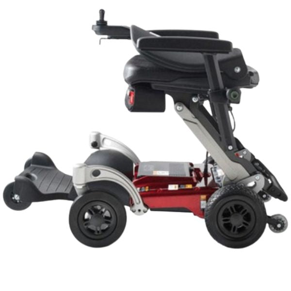 FreeRider Luggie Chair Foldable Power Chair Seat Folded View